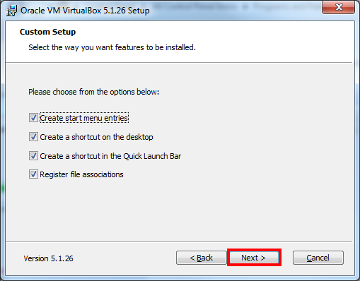 virtualbox setup 3